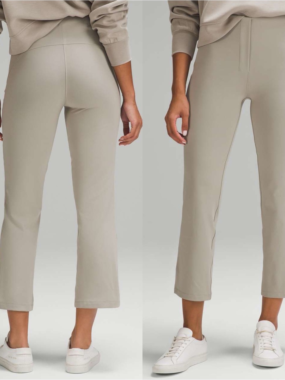 Lululemon Smooth Fit Pull-On High-Rise Cropped Pant Sz 8 In Riverstone